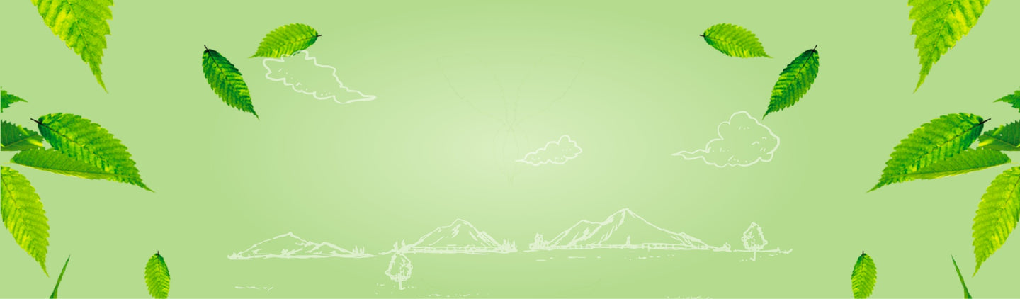 floating leaves and mountains
